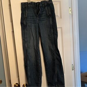 Madewell Women's Relaxed Dark Blue Jeans